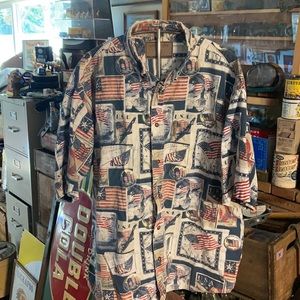 Clear water button up short sleeve shirt